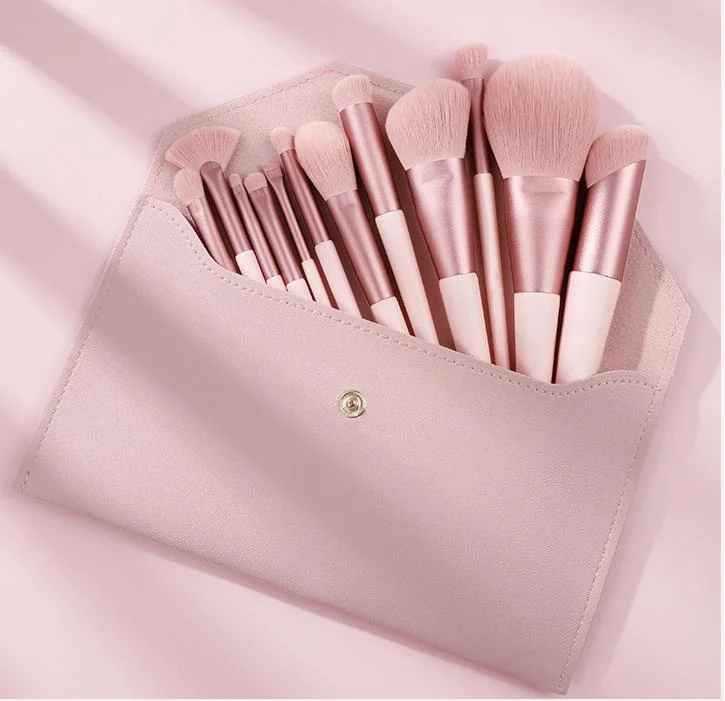 Makeup Tools Soft Baby Pink Makeup Brush Set Cosmetic Brush Set with Synthetic Hair